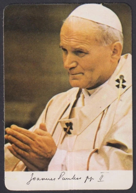 Holy card del Papa Juan Pablo II santino image pieuses estampa