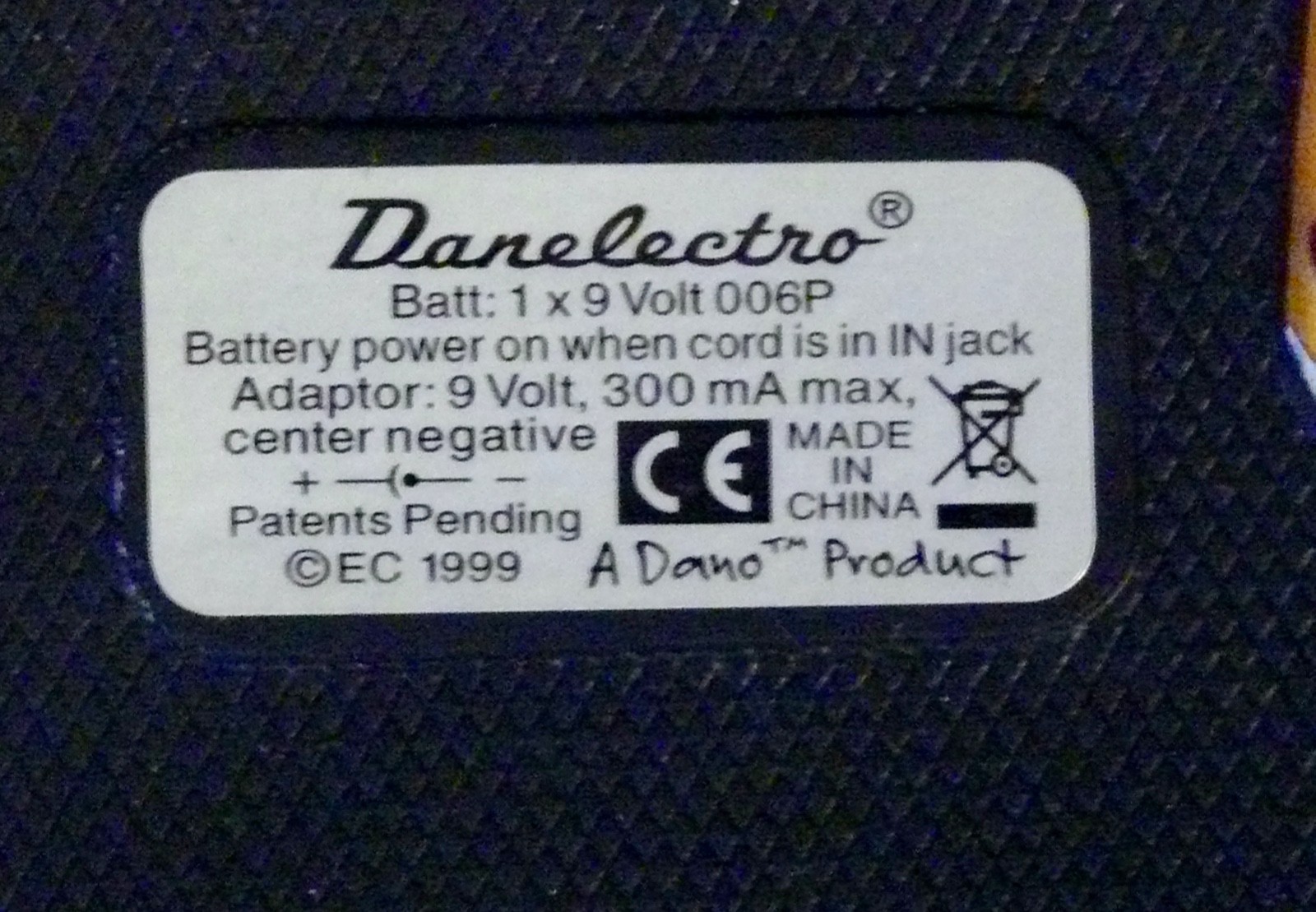 Danelectro Grilled Cheese Distortion Guitar Effect Pedal