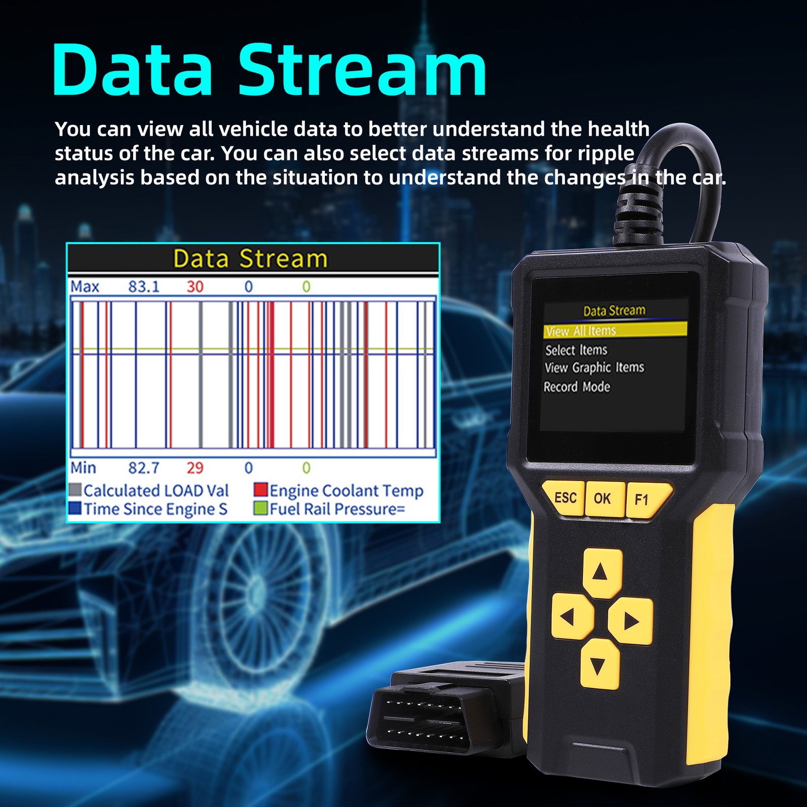 Automotive OBD2 Scanner OBD Code Reader Car Diagnostic Tool Check Engine Fault