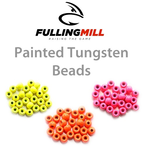 Fulling Mill Painted Tungsten Beads (25 Packet) - FL ORANGE * New 2026 Stocks **