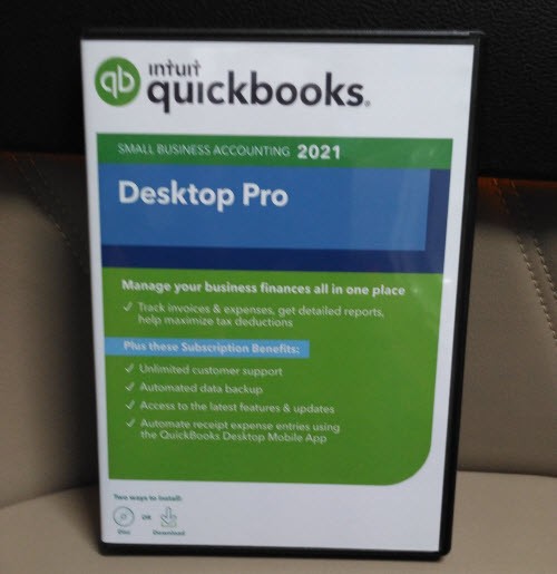 QuickBooks Professional Desktop 2021 Software No Subscription CD