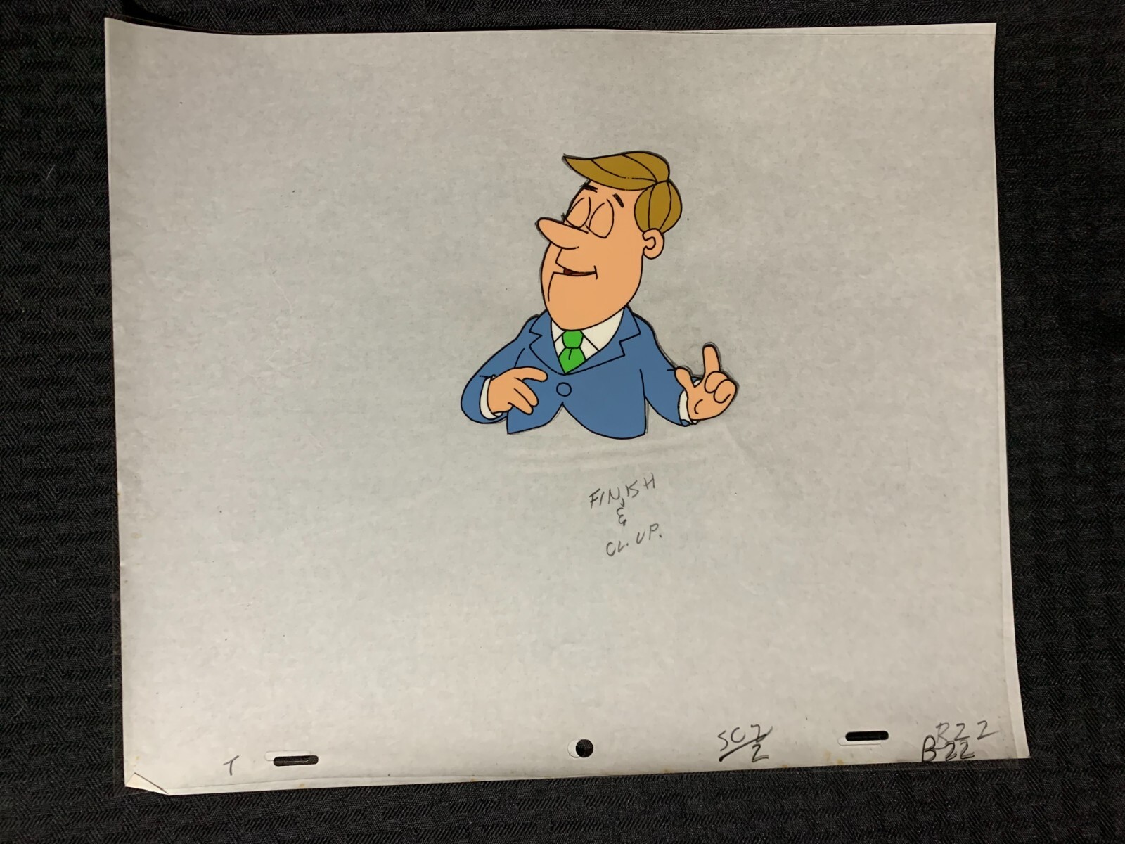 HEY CULLINS MAN Commerial 12.5x10.5" Cartoon Animation Cel - Man SC2 B-22