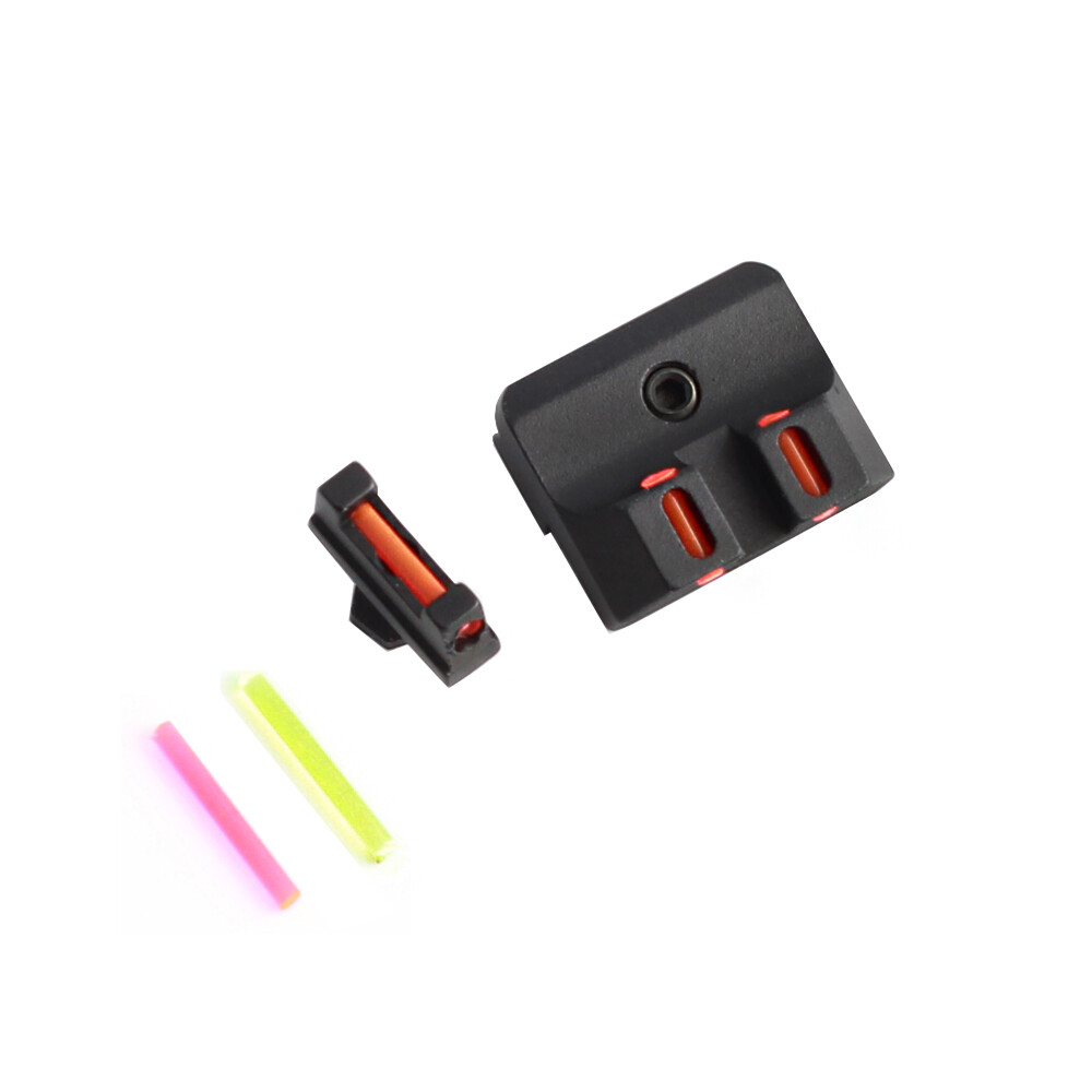 Fiber Front/ Rear Sight Handgun Combat Sights for Glock Standard