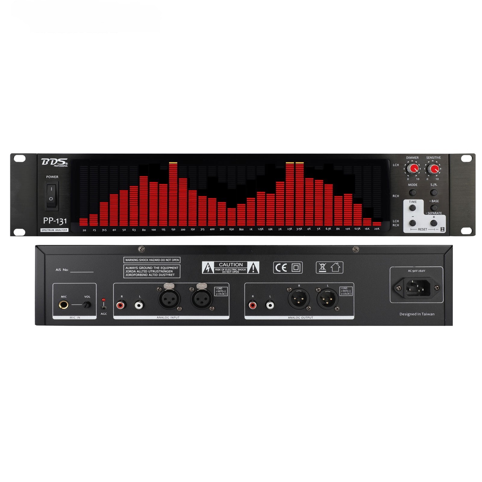 BDS PP-131 Red Digital Audio Spectrum Analyzer Display VU Meter 31-Segment