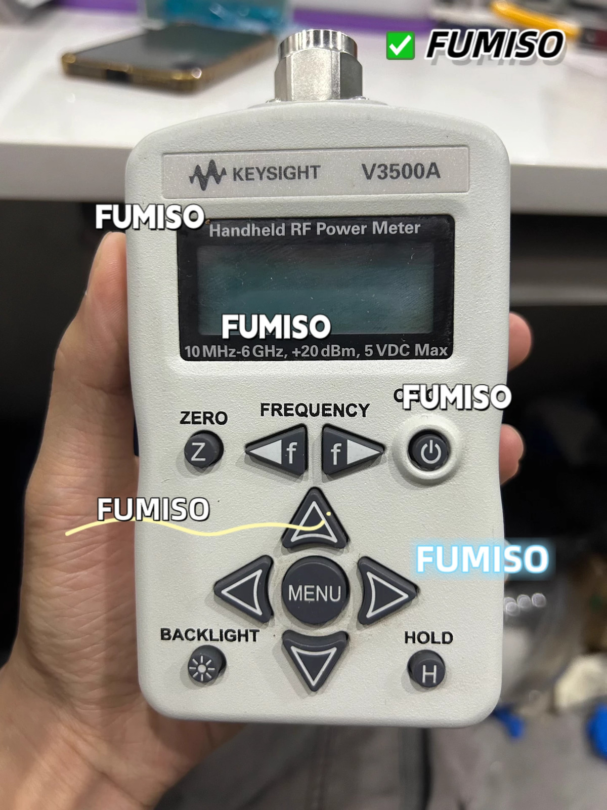 1PCS USED KEYSIGHT agilent V3500A 10MHZ-6GHZHANDHELD RF POWER METER&