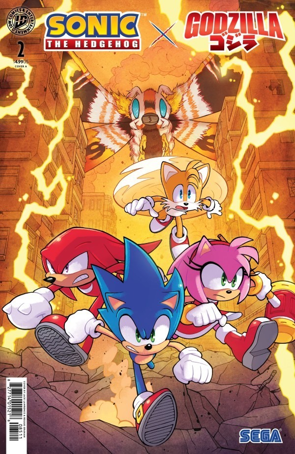 Sonic The Hedgehog X Godzilla #2 CVR A Lawrence Pre Order 9/2/26 IDW