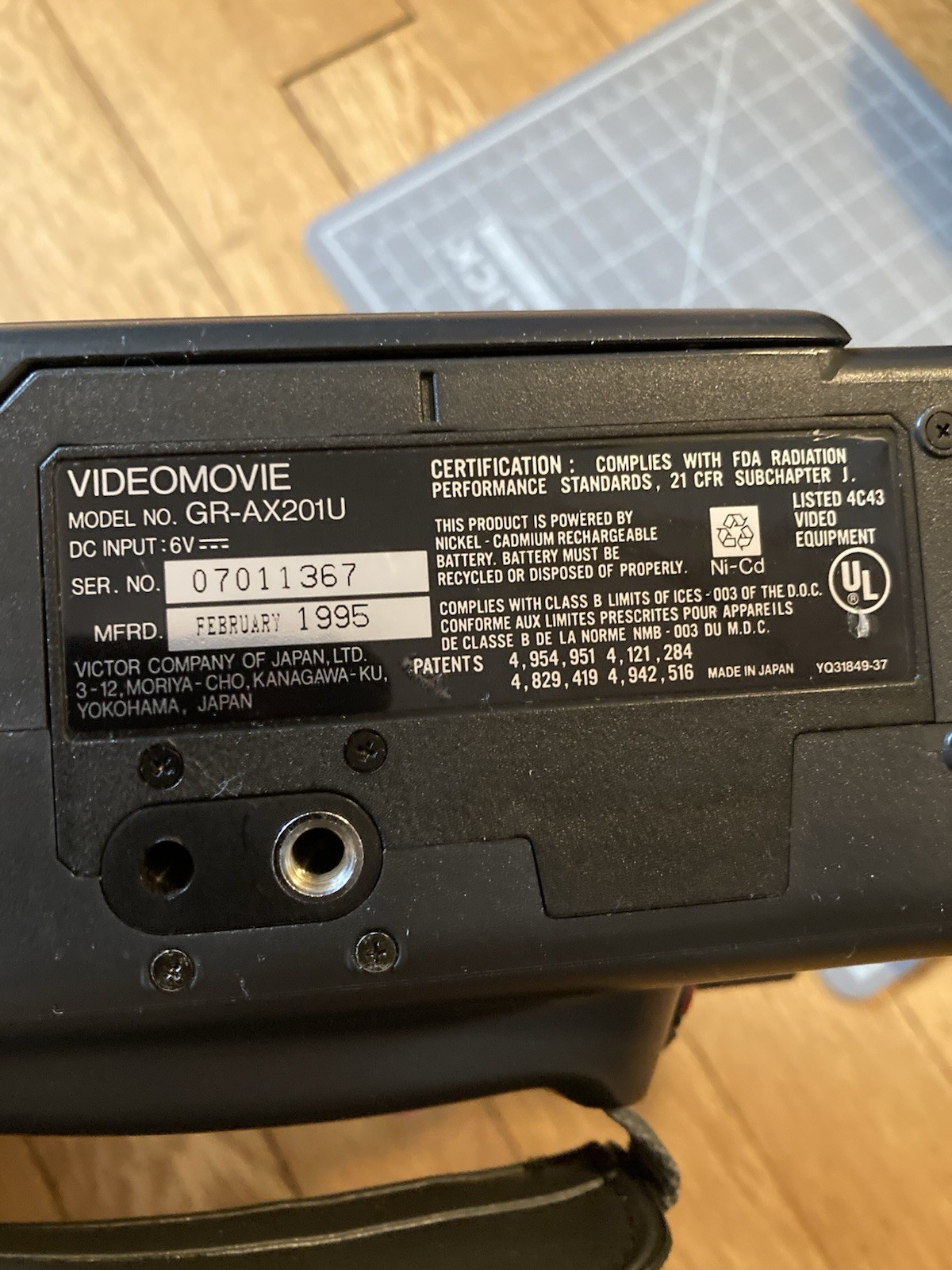 For Parts JVC GR-AX201U VHS-C Camcorder