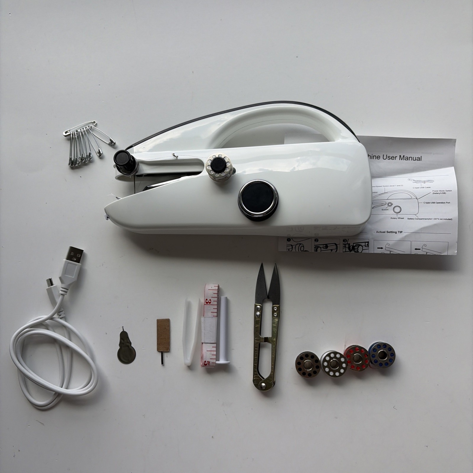 Handheld Sewing Machine for Beginners, Portable Mini Hand Sewing Machine