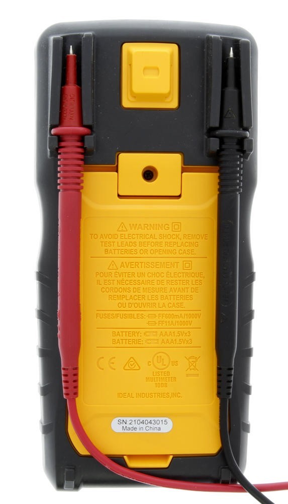 1000V True RMS Industrial Grade Auto Ranging Digital Multimeter Backlit Display