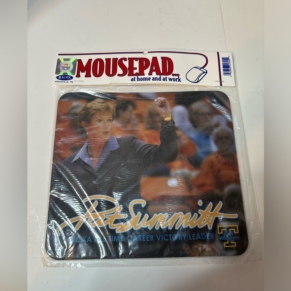 Vintage Pat Summitt Tennessee Lady Vols NCAA Victory Leader Mousepad New Sealed
