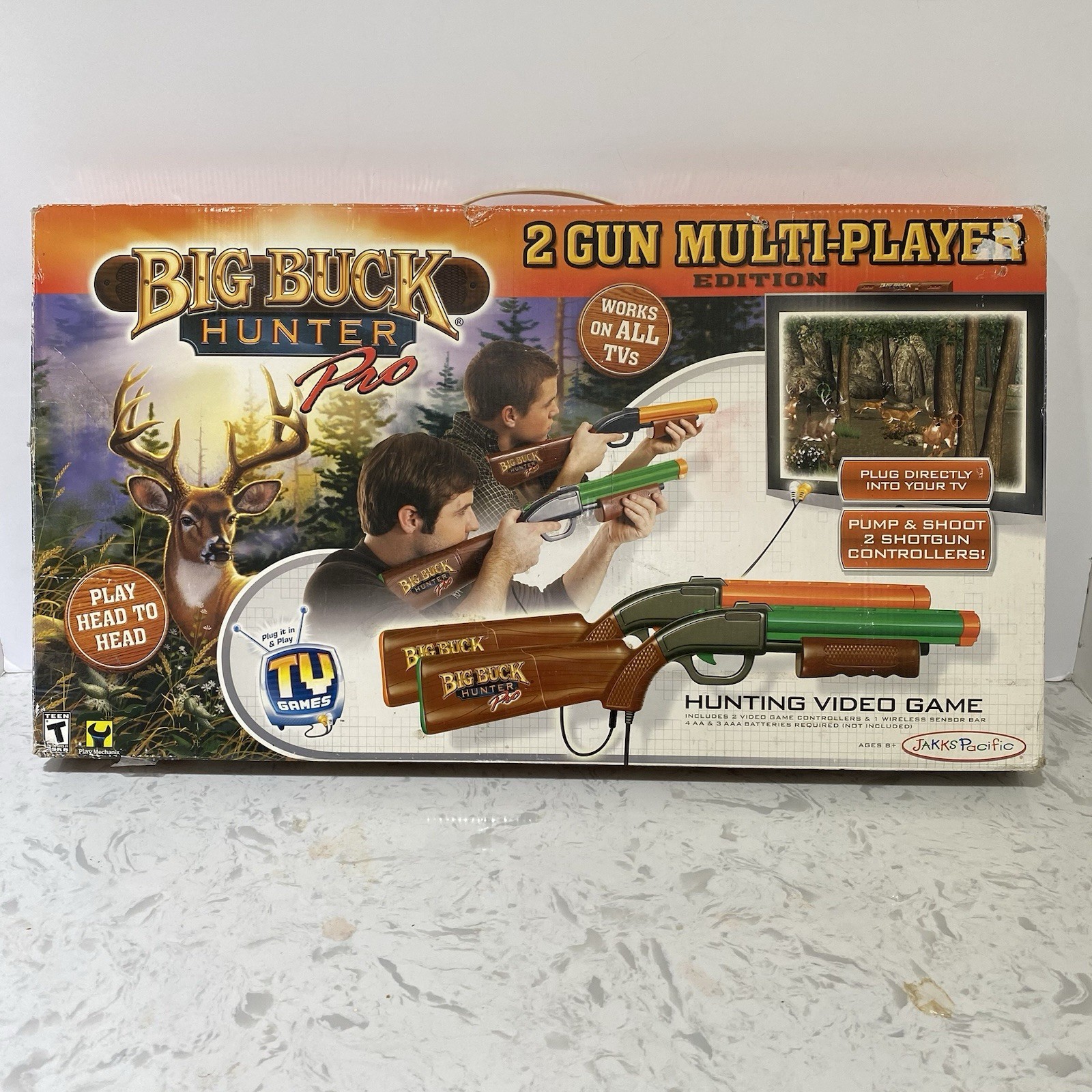 Big Buck Hunter Pro 2 Gun Multi-Player Plug & Play TV Arcade Game Works