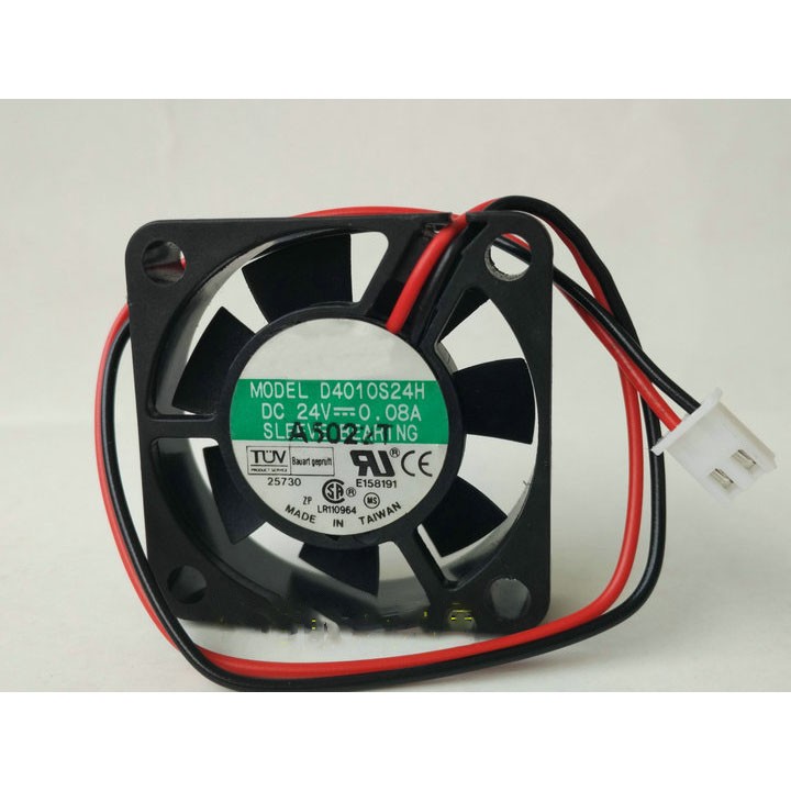 For AVC D4010S24H 24V 0.08A 40*40*10MM Cooling fan 2Pin