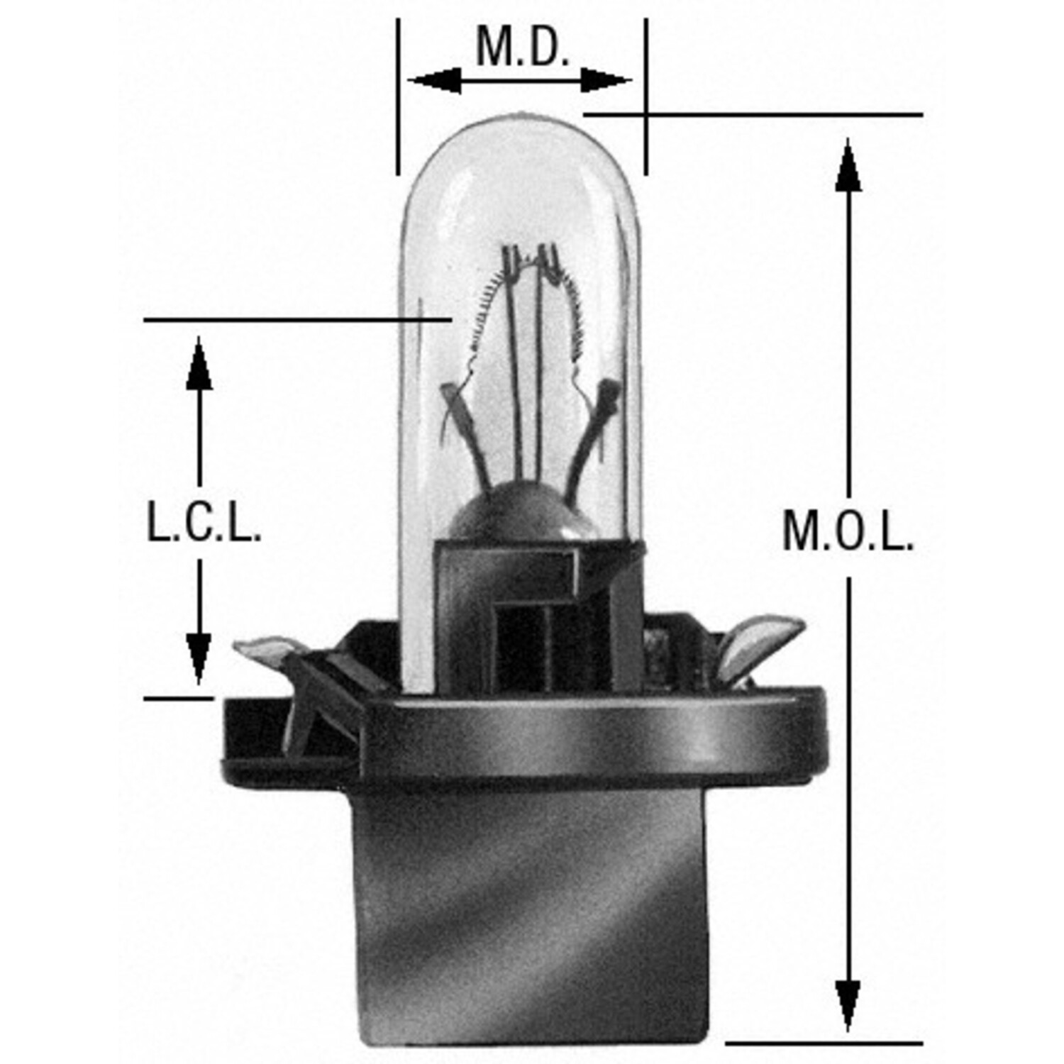 Instrument Panel Light Bulb Wagner Lighting PC74