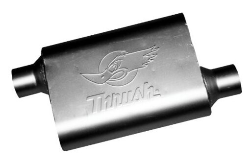 Thrush Muffler Deep Race Tone (Most Applications) Inlet 2.5 Pipe Connection