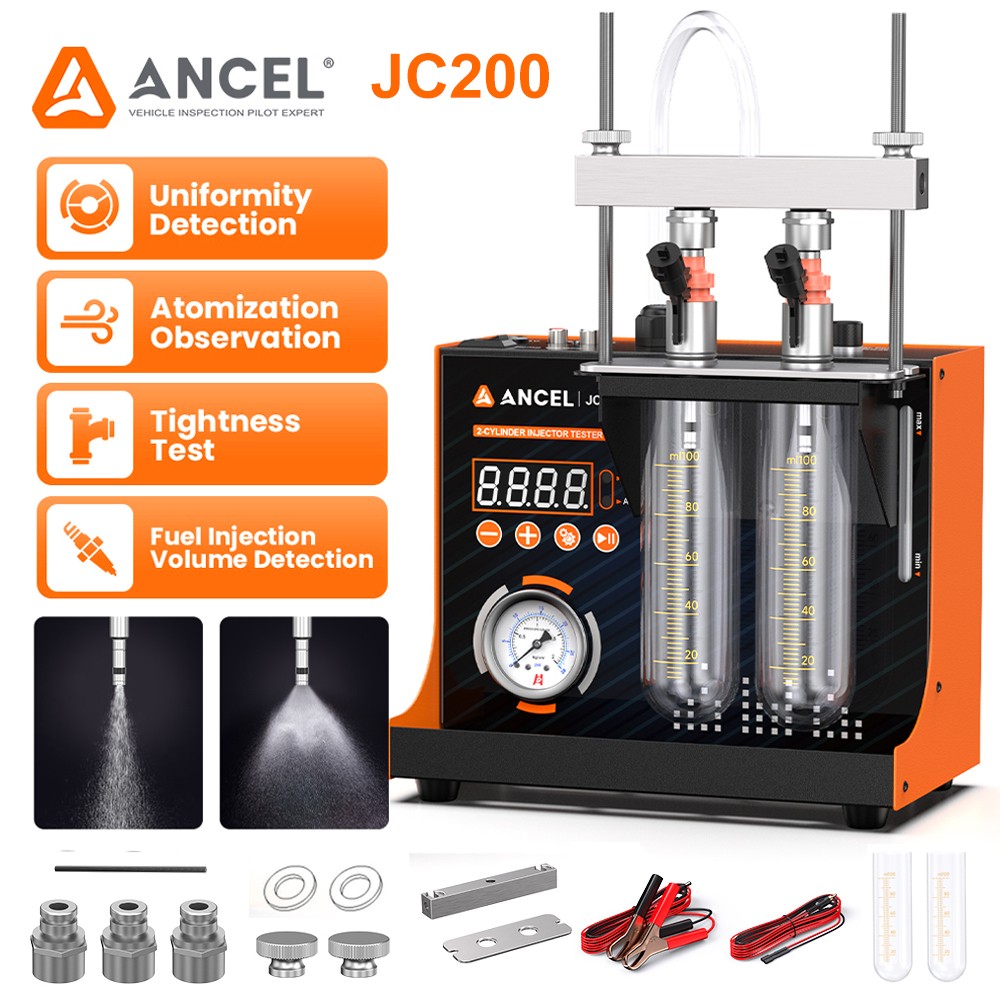 JC200 110/220V Ultrasonic Fuel Injector Cleaner Tester Injector Cleaning Machine