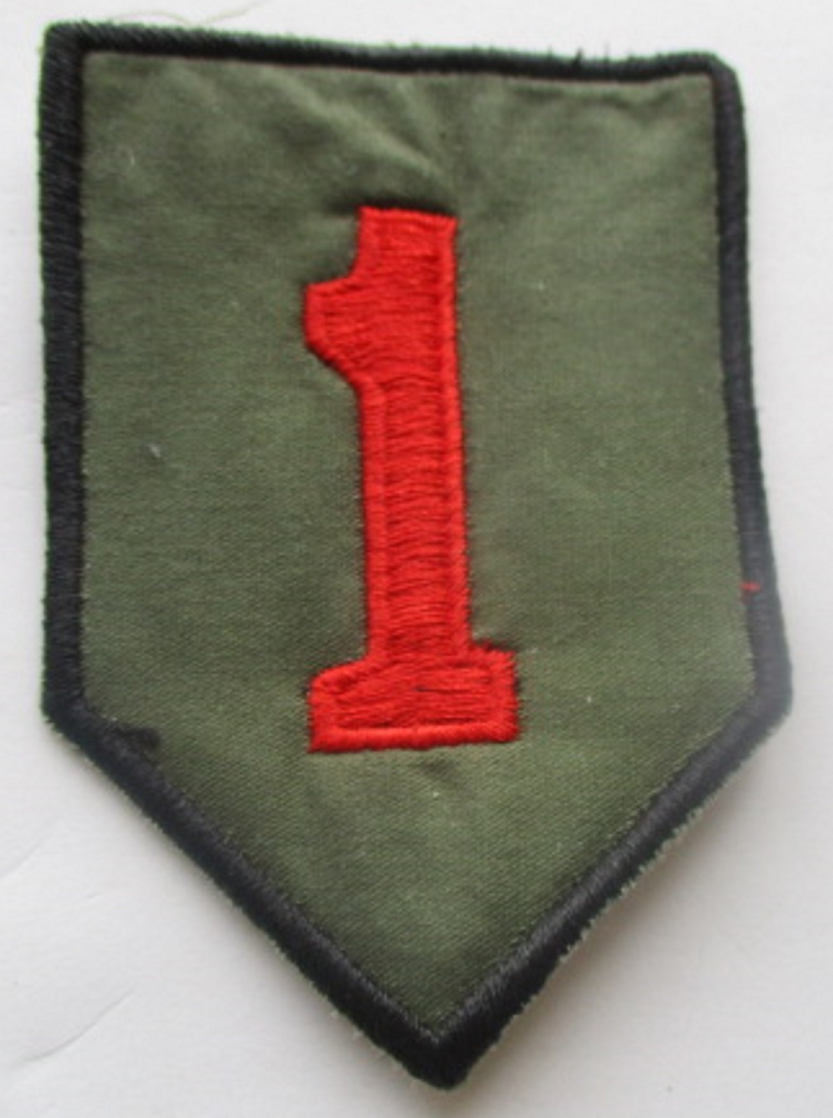 US Army 1st Infantry "Big Red One" Vintage Vietnam War Original Semi-Sub Patch