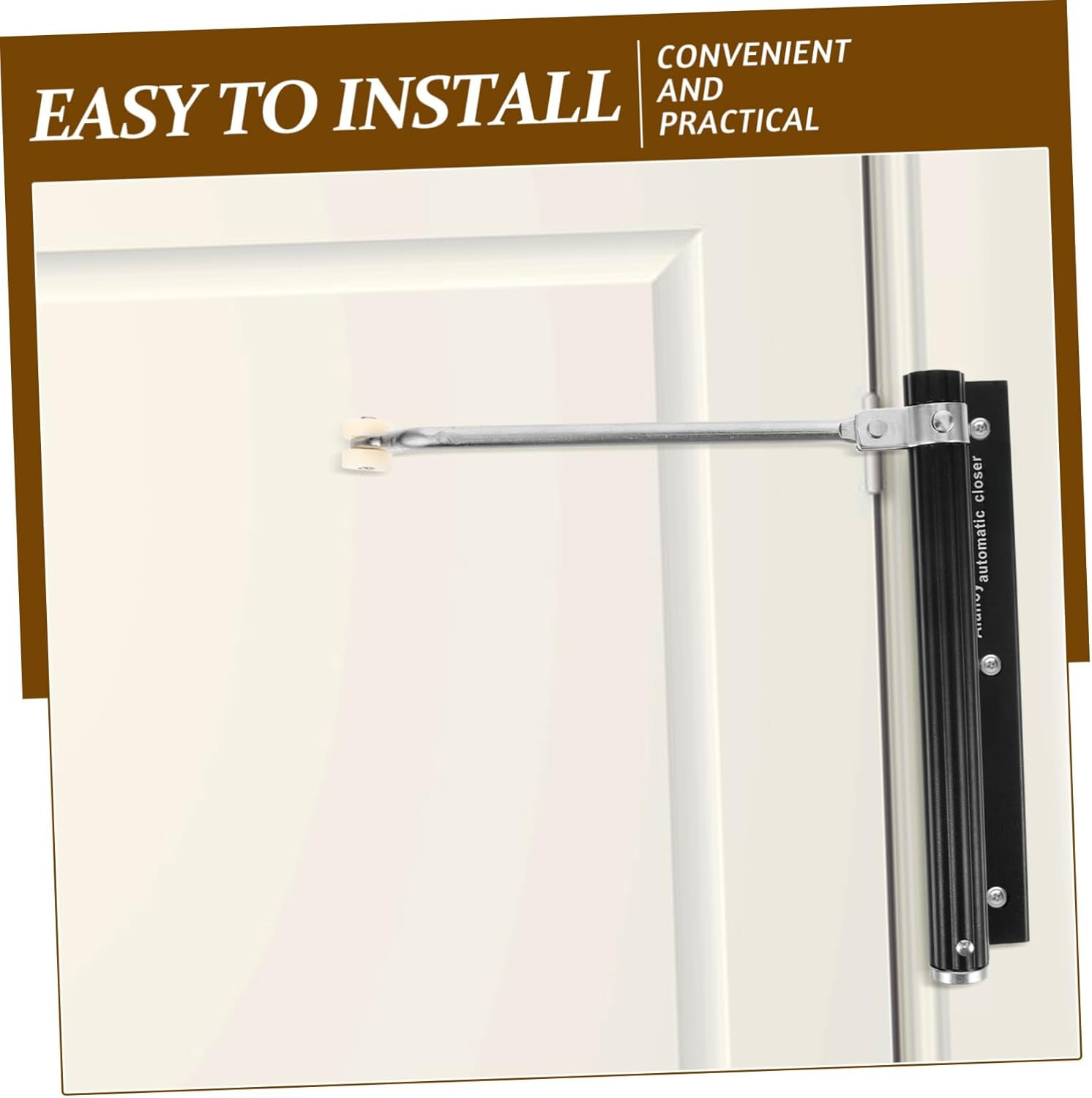 Automatic Door Closer Aluminum Alloy Self Closing Door Hinge Spring Loaded