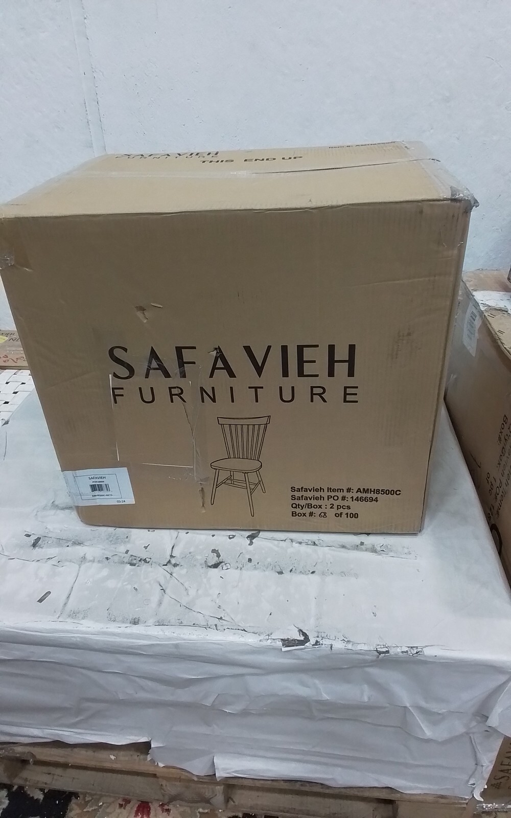 Safavieh PARKER SPINDEL SIDE CHAIR, Reduced Price 2172756853 AMH8500C