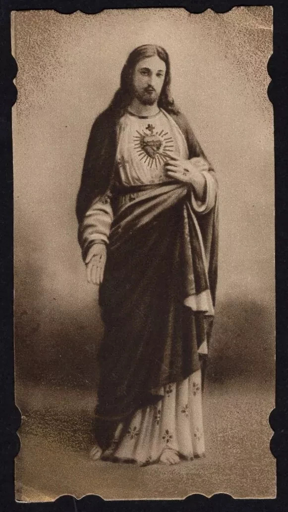 Holy card antique de Jesus santino image pieuses estampa