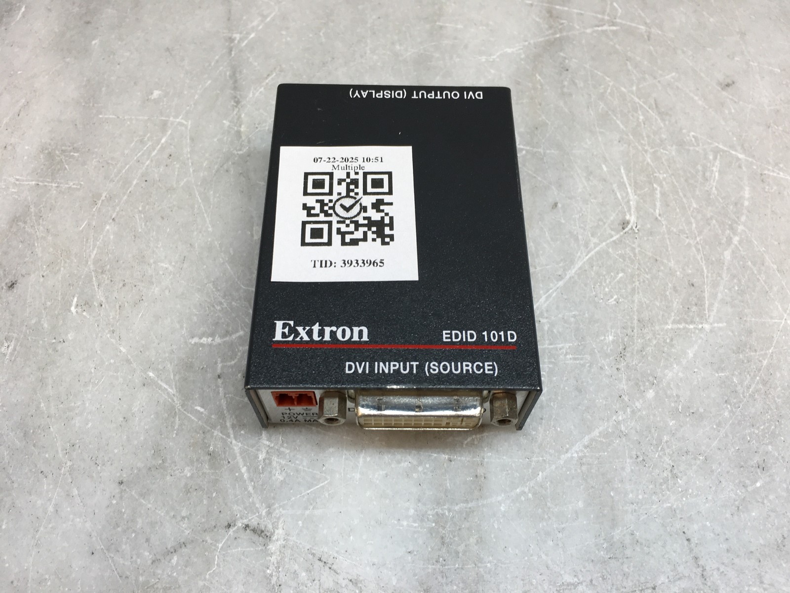Extron EDID 101D DVI Emulator Minder for DVI & VGA Signal Management