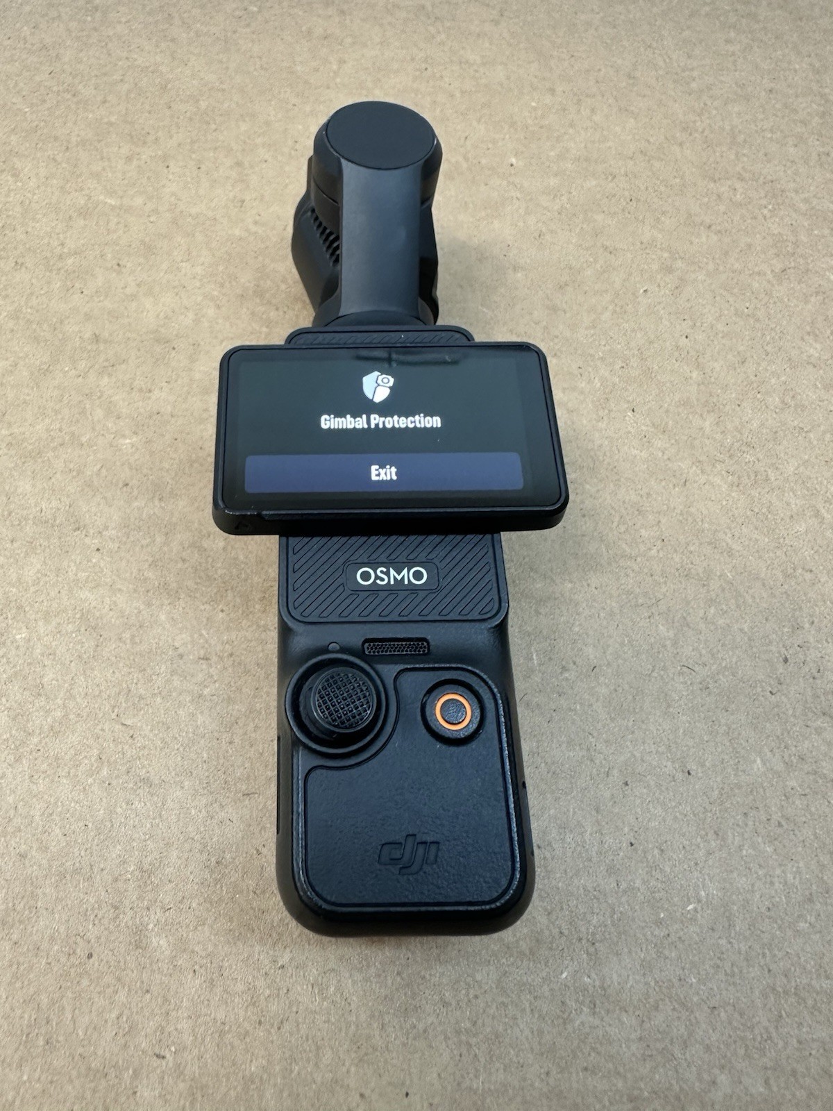 DJI Osmo Pocket 3 Black-TURNS ON & THEN SHOW GIMBALL PROTECTION (EXIT) -4 PARTS