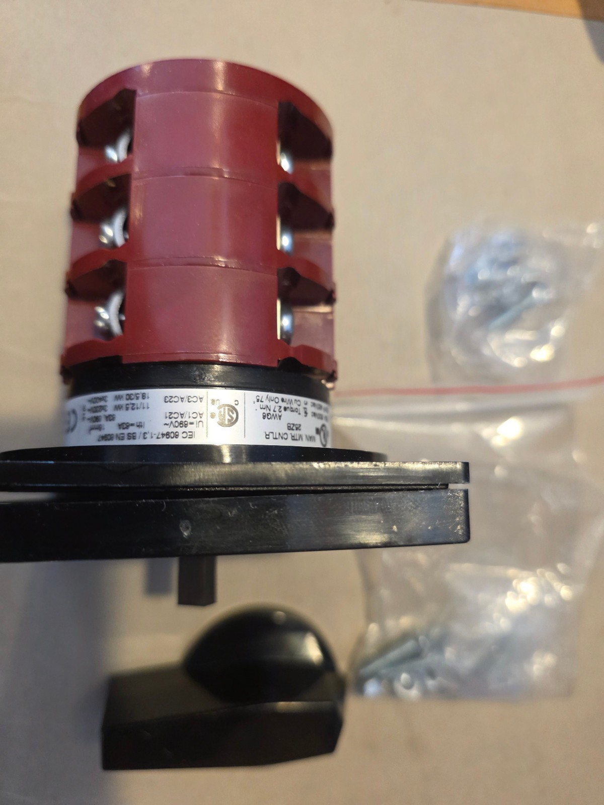 Control Switches N63-61039-10D, Rotary Shore/Gen 63A 3P2T, Bass 121-0063-050