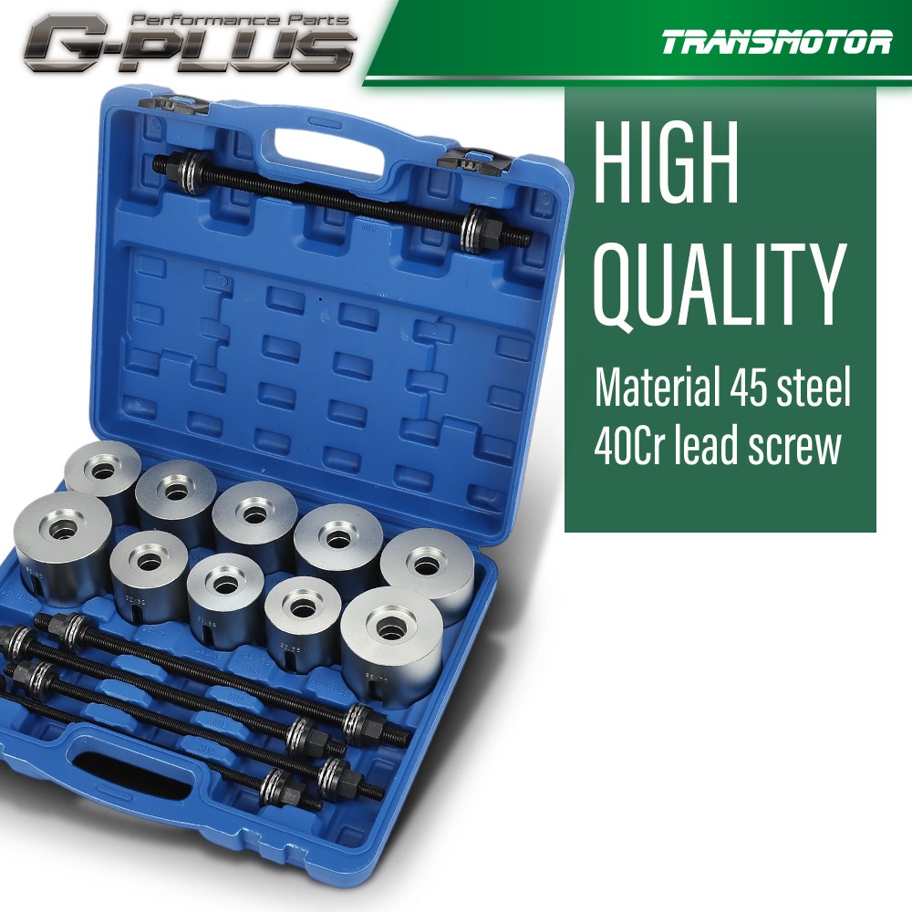 27 PCS Universal Press & Pull Sleeve Kit Bush Bearing Removal Insertion Tool Kit