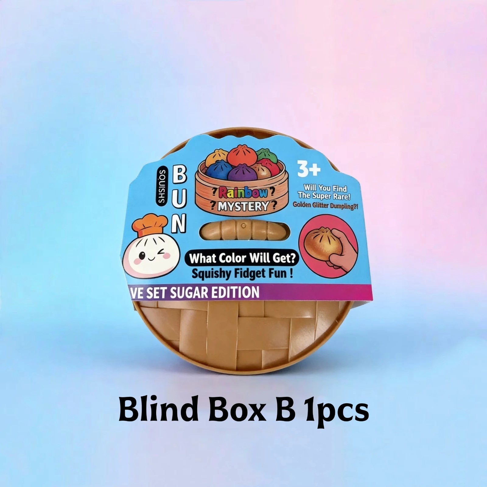 Rare Viral Squishy Bun Rainbow Mystery Dumpling NEW Sealed