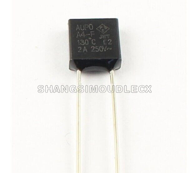10pcs Aupo A4-F Thermal Fuse Cutoff TF 130 C 250V 2A Radial A4-2A-F NEW