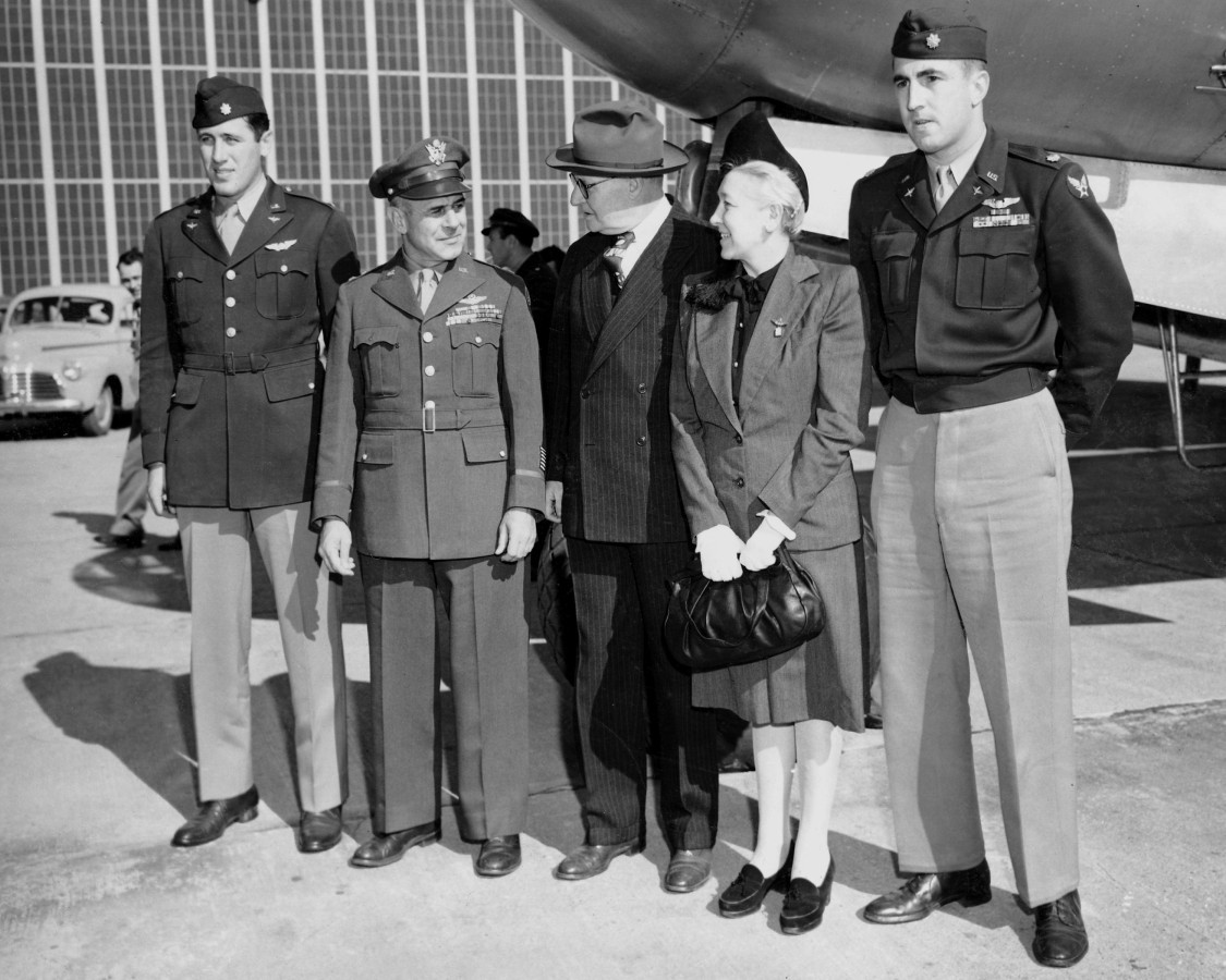 1945 USAAF Commander James Harold Doolittle - 8x10 Photo On 8.5x11 #1265