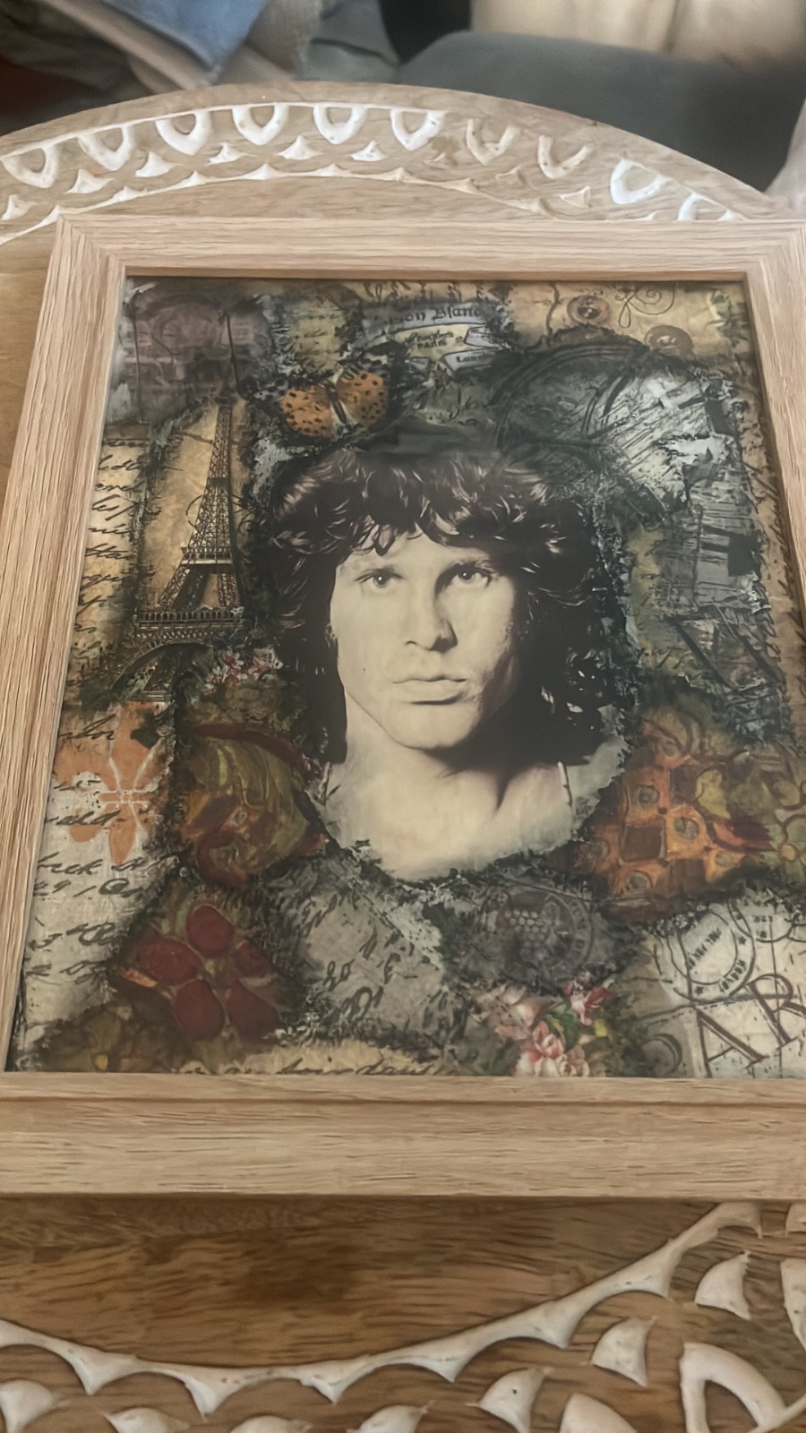 Jim Morris Collage/Mix Media/Decoupage Framed Image