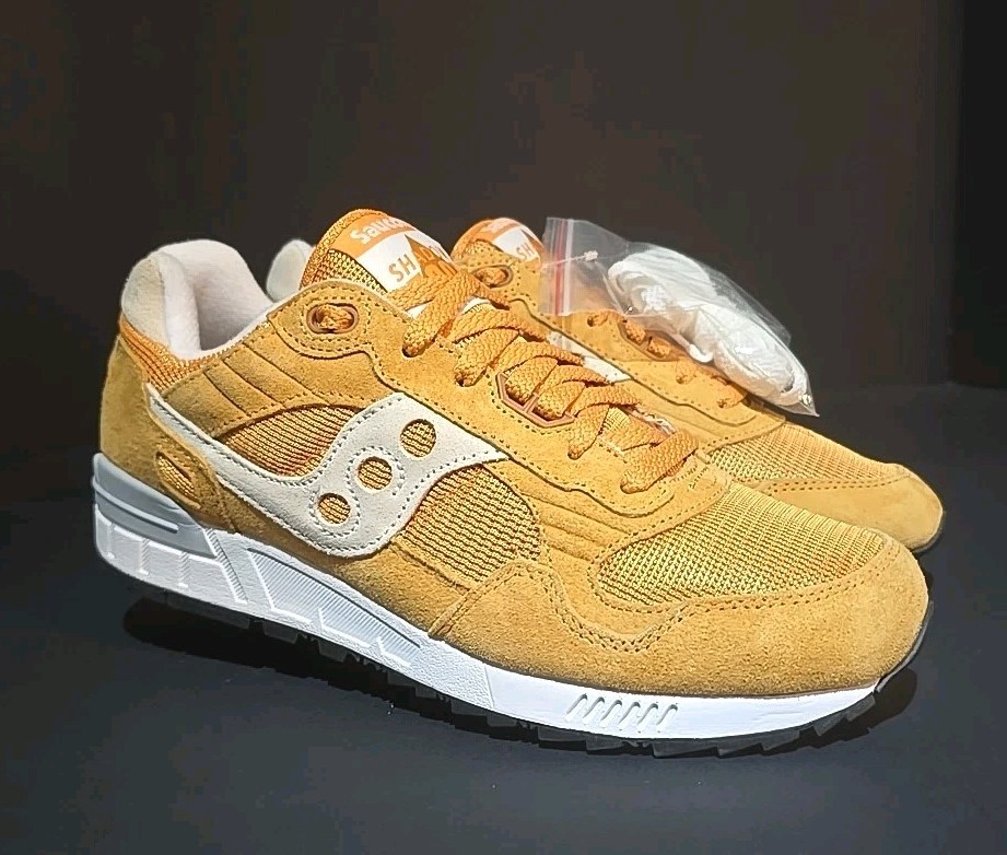 Saucony Originals Shadow 5000 Mustard/Silver Men's Shoes S70665-10 Mens Sz 9.5