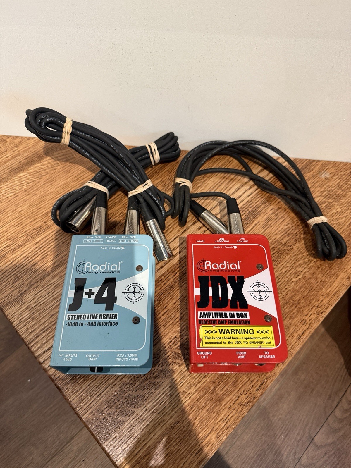 Radial Engineering J+4 Balanced Signal Driver And JDX48 Direct Box