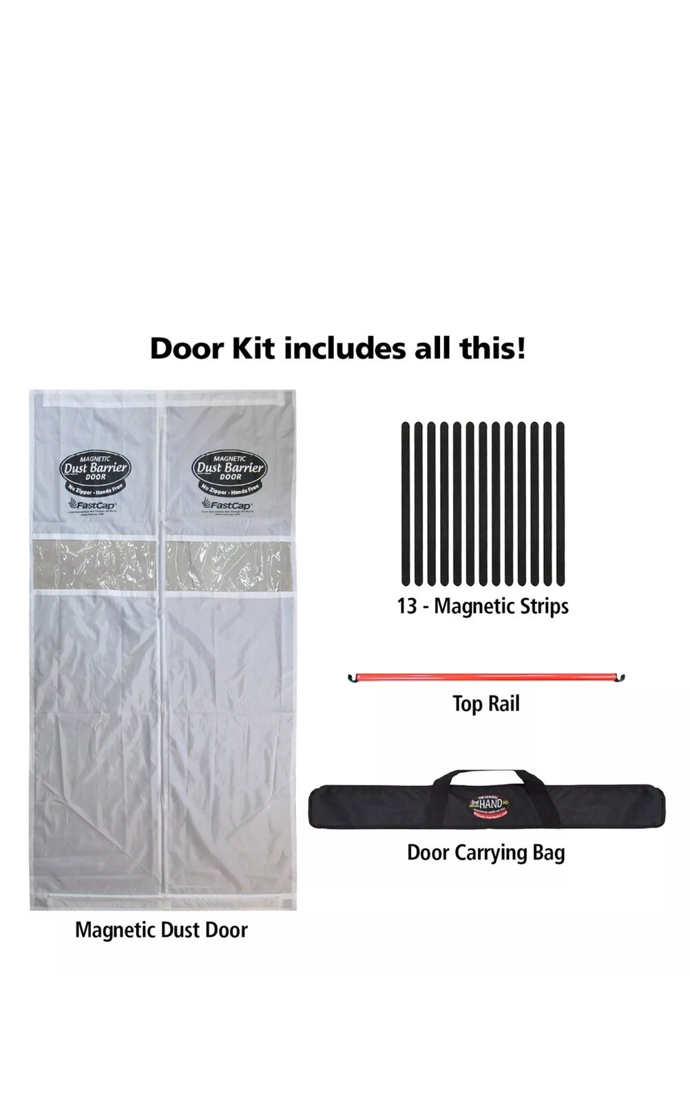 FastCap 3rd Hand 38-1/2" Magentic Dust Barrier Door
