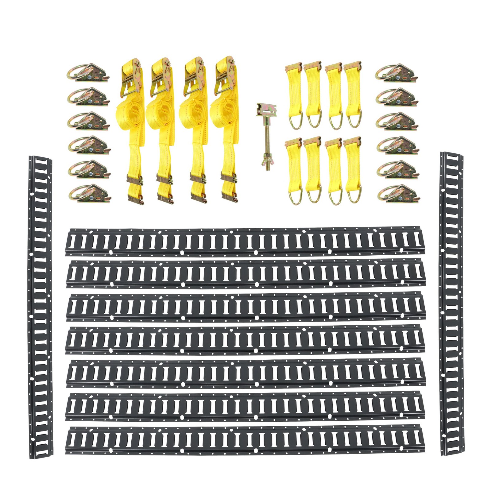 Brand New 5' E-Track Tie Down Rail Kit - Includes Spare Tire Mount & End Caps