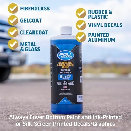 Proprietary Formula Poli Strip® Concentrated Boat and RV Stripper & Degreaser -