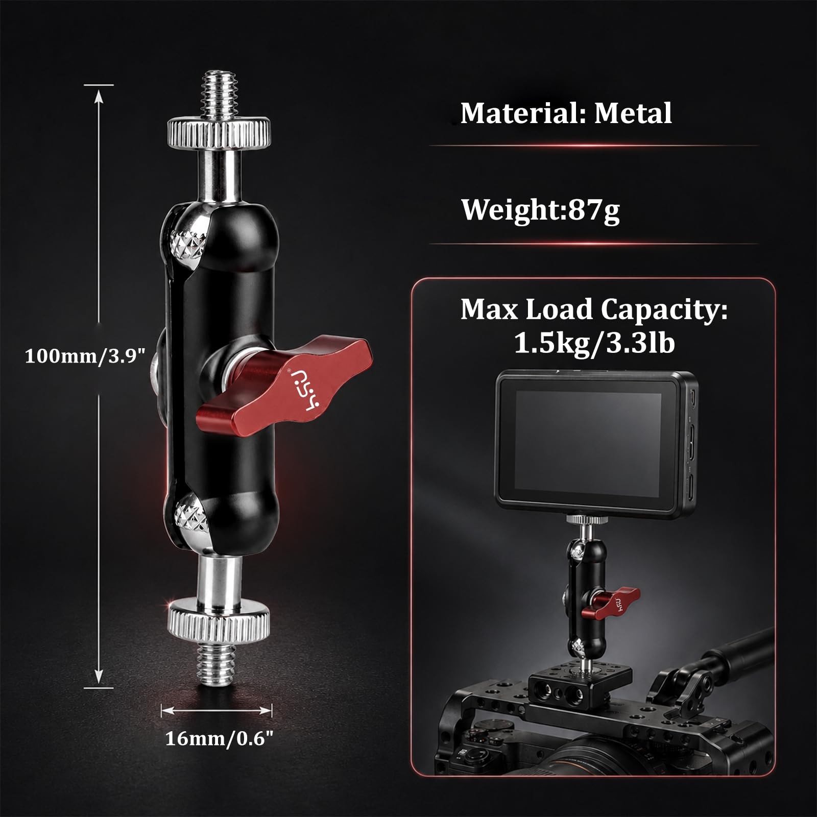 Magic Arm with Dual Ball Head