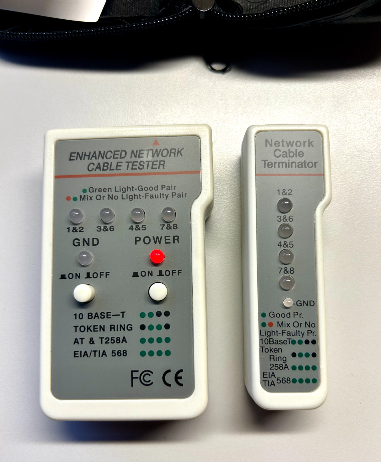ENHANCED NETWORK CABLE TESTER NETWORK CABLE TERMINATOR MODEL #251452