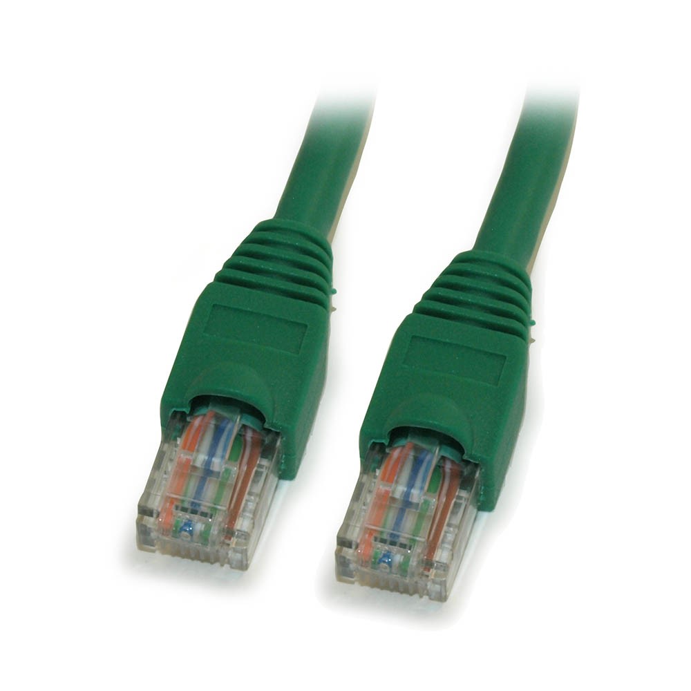 3ft Cat6 Ethernet RJ45 Patch Cable Stranded Snagless Booted GREEN