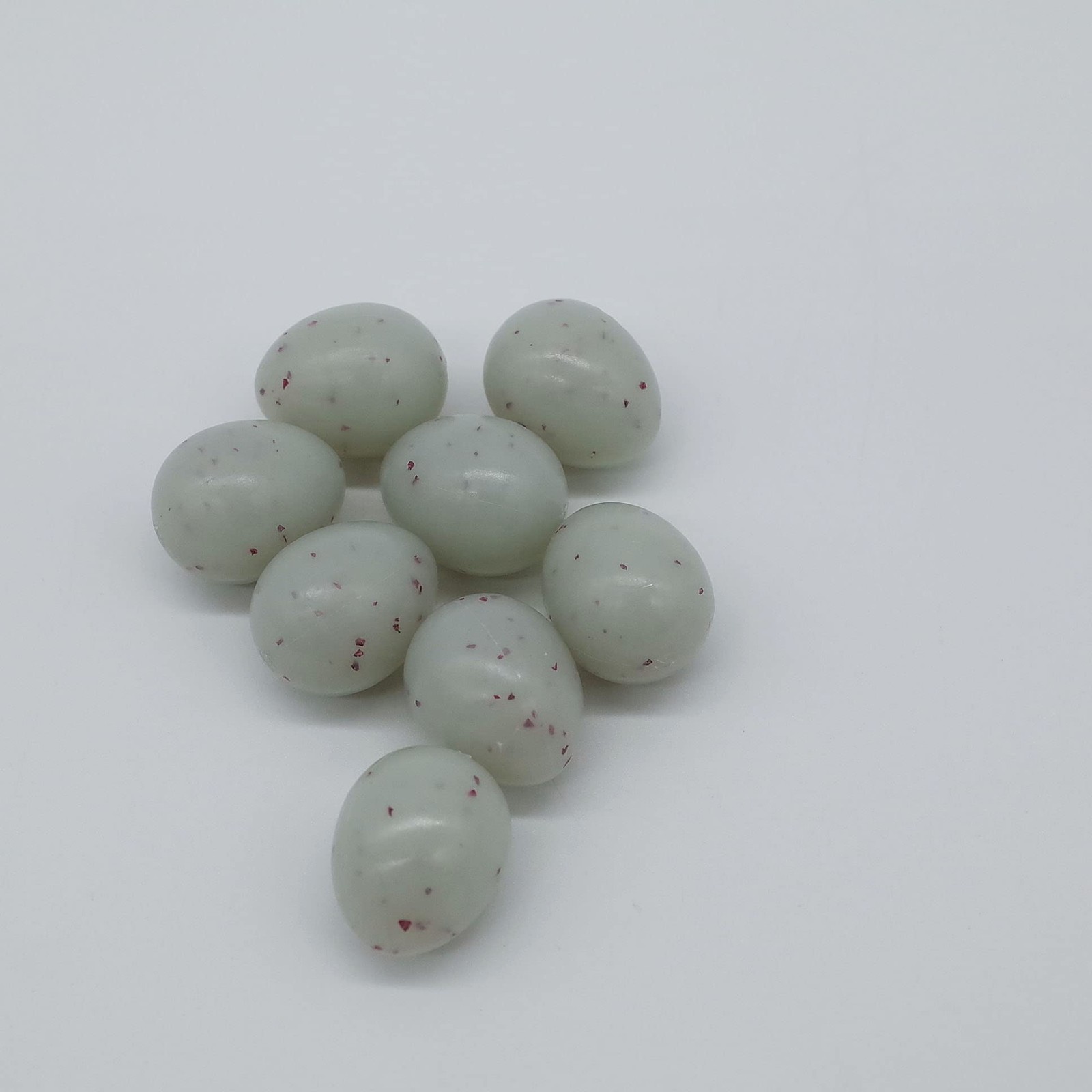 FOIBURELY Canary Fake Eggs Stop Laying, 8 Solid Plastic Eggs. 15mm x...