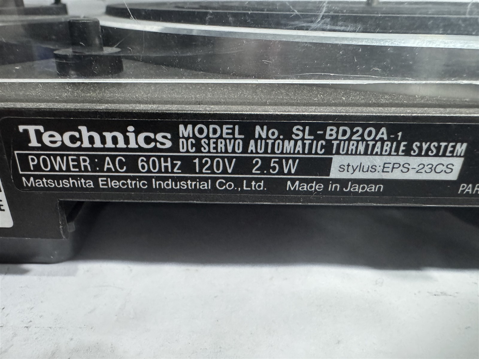 Technics SL-BD20A Vintage Automatic Turntable Record Player - TESTED