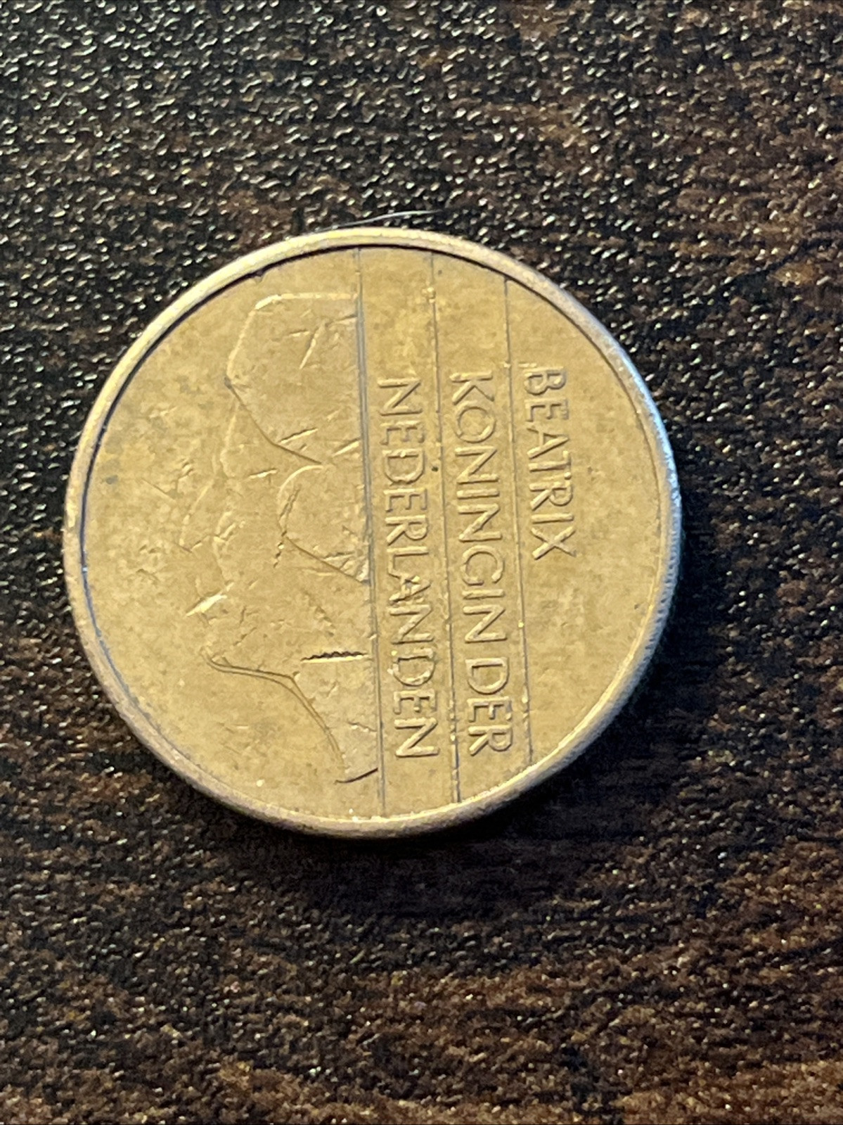 1990 Netherlands 5 Five Gulden Actual Coin TB572*