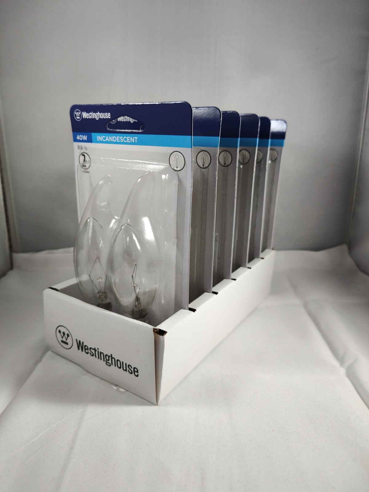 Westinghouse 40w B9.5 Candelabra  Torpedo Light Bulb Case Of 6 Packs (12 Bulbs)