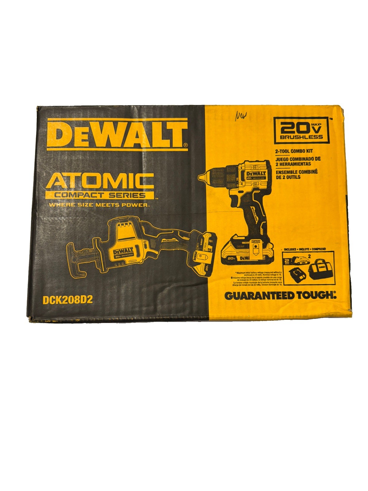 DeWalt DCK208D2 20V Max Lithium-Ion Cordless 2-Tool Combination Kit