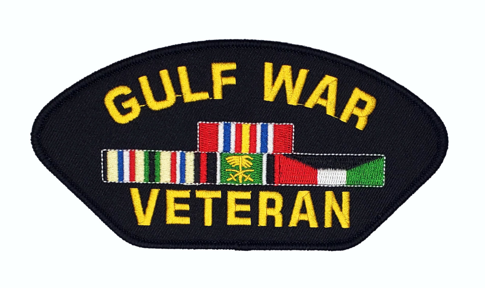 GULF WAR VETERAN with SERVICE RIBBONS PATCH - Color - Veteran Owned Business