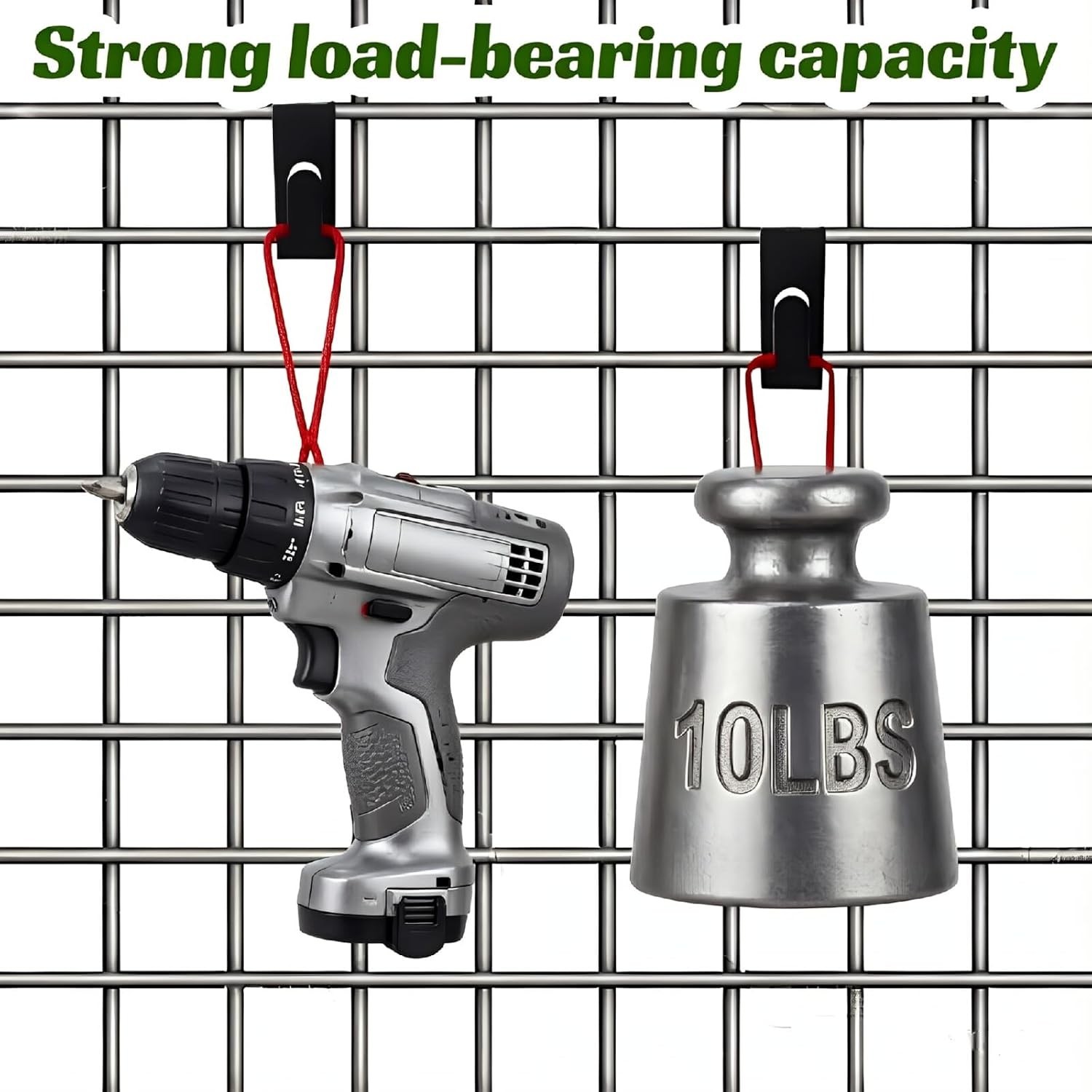 Versatile 15 Pack Grid Wall Hooks - Tool-Free Installation & Space Saver