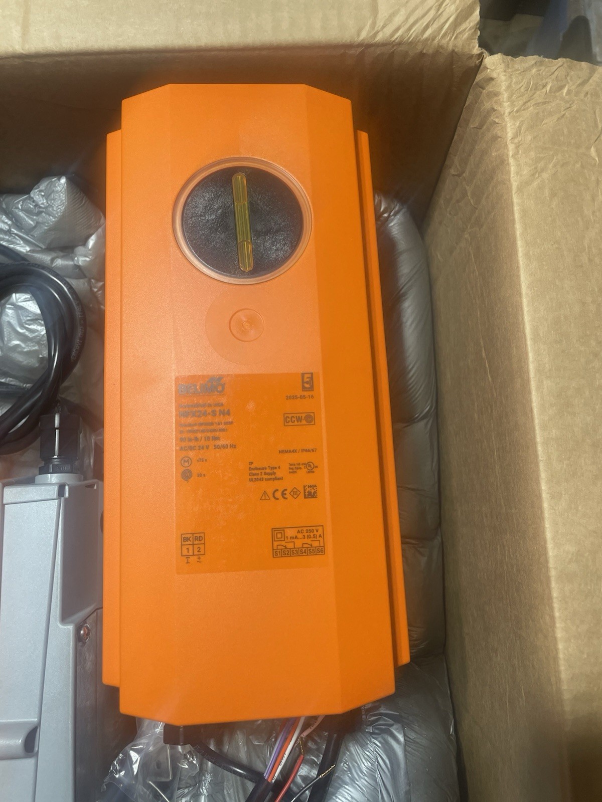 Belimo NFB24-S N4 Non-Spring Return Damper Actuator 24V Corded Electric