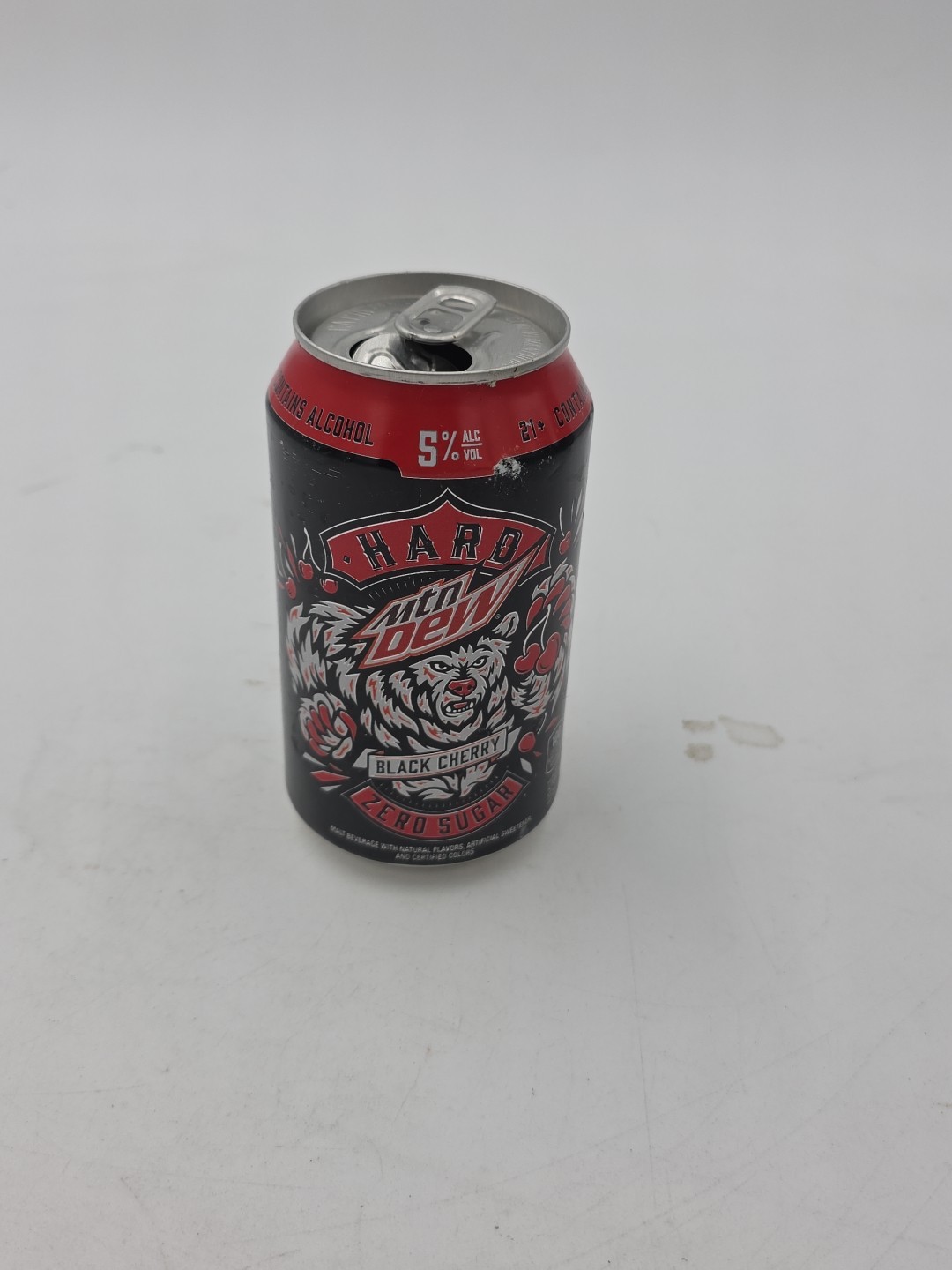 Mountain Dew EMPTY Can - HARD Mountain Dew - Black Cherry - Tiger Graphics