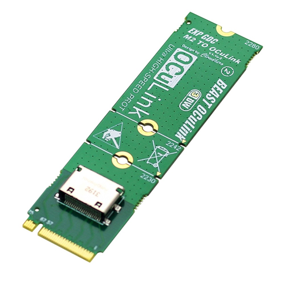 NVME M.2 M Key to OCuLink Adapter for OCULINK GPU Dock  PC Laptop to2518
