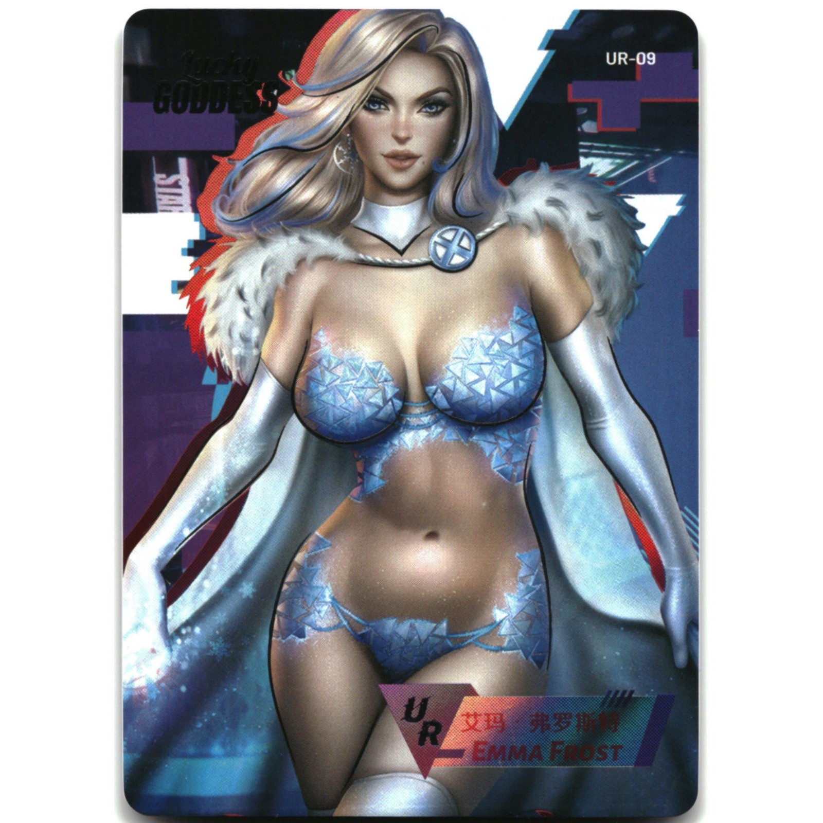 Goddess Story Waifu Card Lucky Goddess 2 Emma Frost UR-09 X-Men Marvel